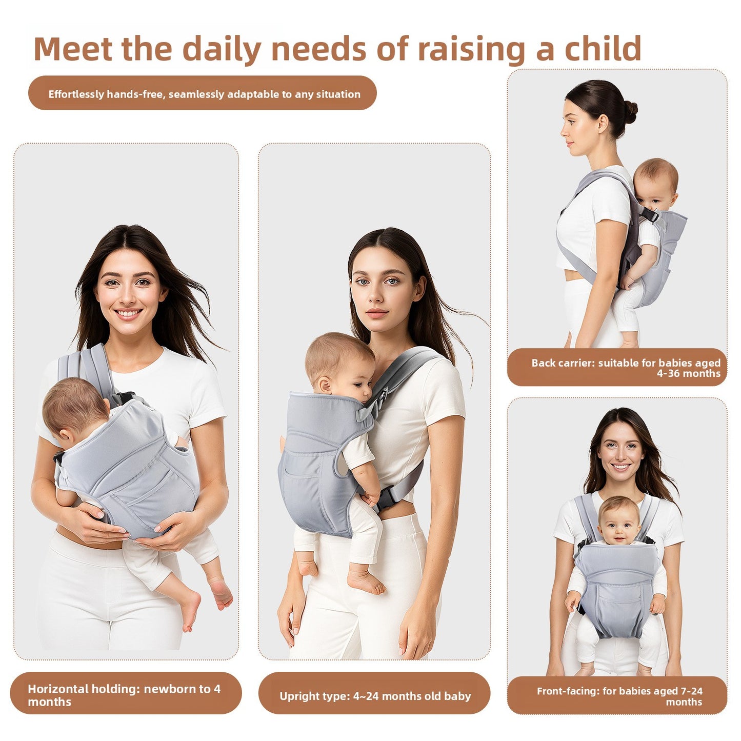 Simple Travel Breathable Baby Carrier