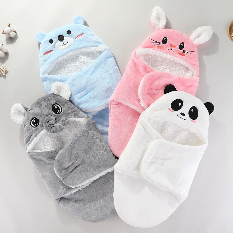Newborn babies are wrapped in baby blankets, swaddling clothes and sleeping bags